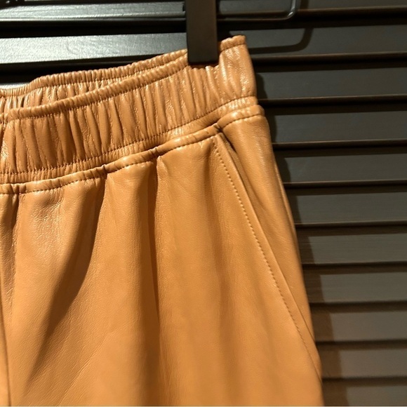 The Reset R Label, Brown Vegan Leather Pants, Size XS - Picture 3 of 7